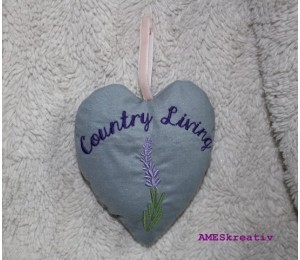 Stickdatei - Lavendel inkl. ITH Beutel & Herz